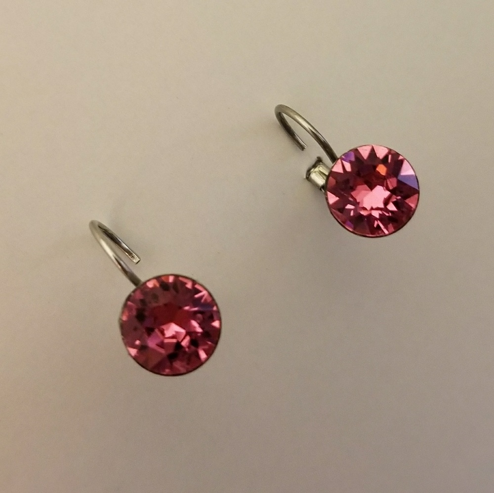 -NEW-Swarovski Runners Crystal Earrings